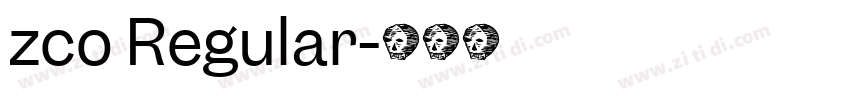 zco Regular字体转换